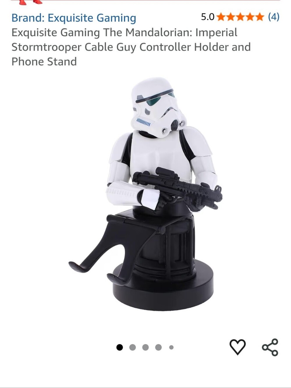 Exquisite Gaming Star Wars Stormtrooper Phone Controller Stand